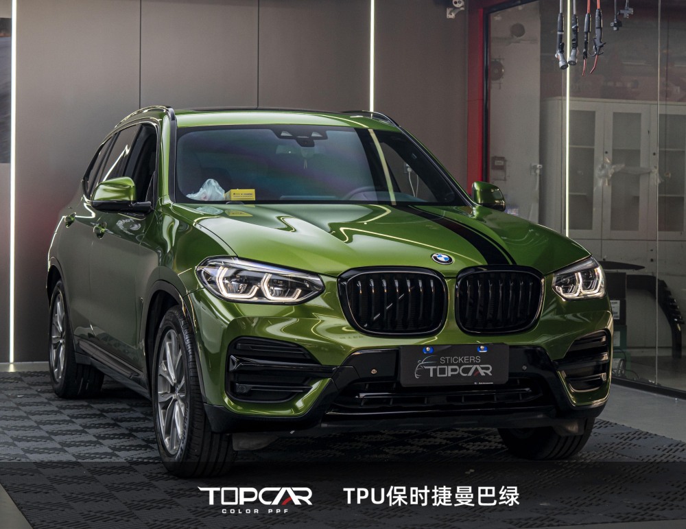 TPU Mamba Green: High-Quality PPF Car Wrap & Reflective Vinyl Vehicle Sticker