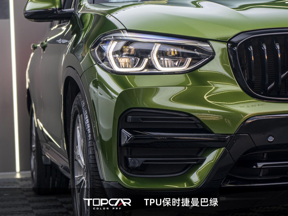 TPU Mamba Green: High-Quality PPF Car Wrap & Reflective Vinyl Vehicle Sticker