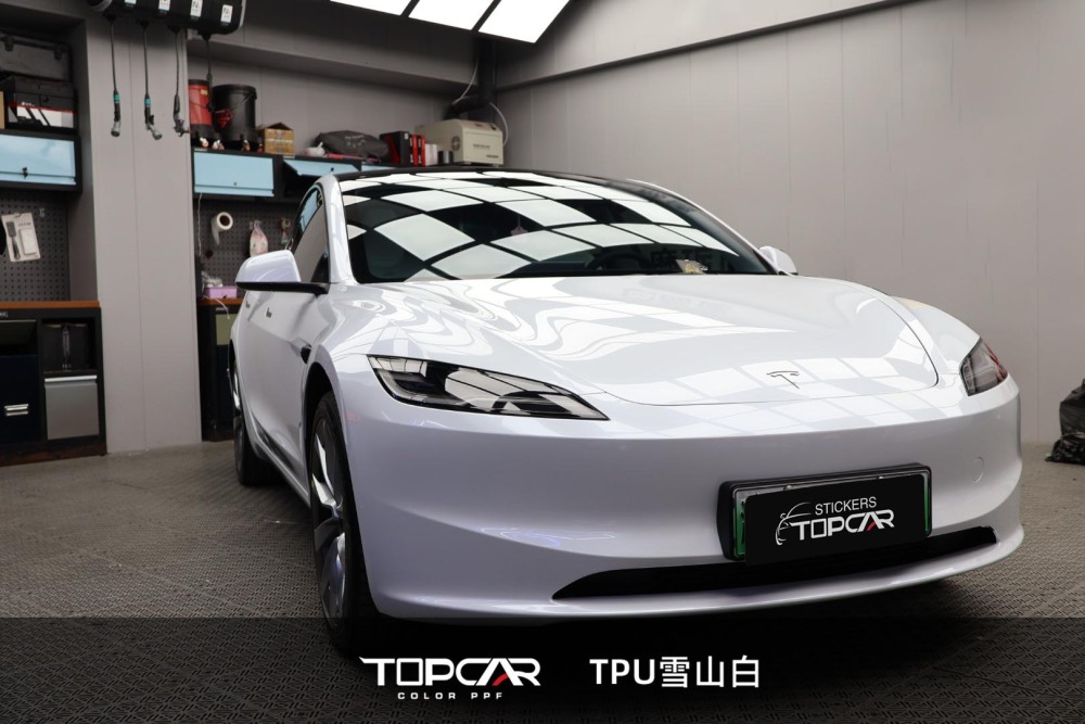 TPU Metallic Glossy White PPF Car Wrap Vinyl Film - High-Quality Vehicle Wrap Material Discover our premium TPU Meta
