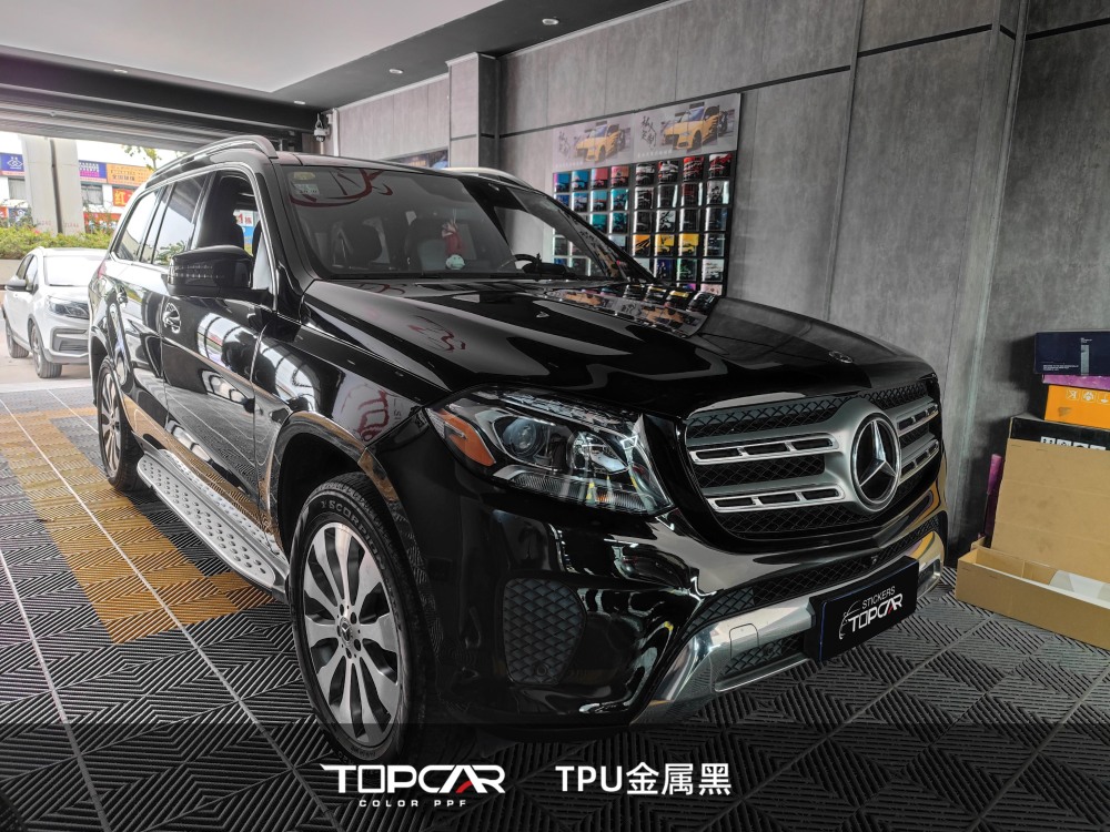 TPU Satin Metallic Glossy Black: High-Quality PPF Car Wrap & Reflective Vinyl Sticker