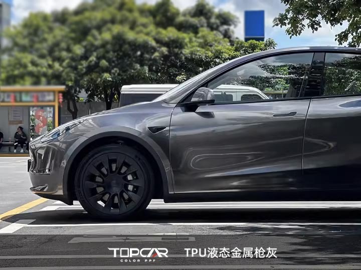 TPU Liquid Metal Gunsmoke Grey: Premium PPF & Vinyl Vehicle Wrap Material for Stylish Protection