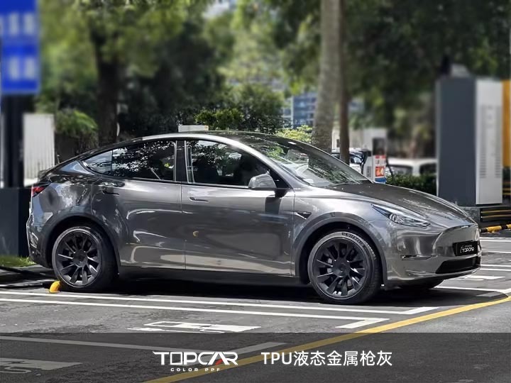 TPU Liquid Metal Gunsmoke Grey: Premium PPF & Vinyl Vehicle Wrap Material for Stylish Protection