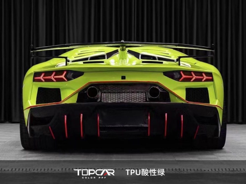TPU Acid Green PPF Car Wrap Vinyl: Durable, Vibrant Vehicle Wrap Material