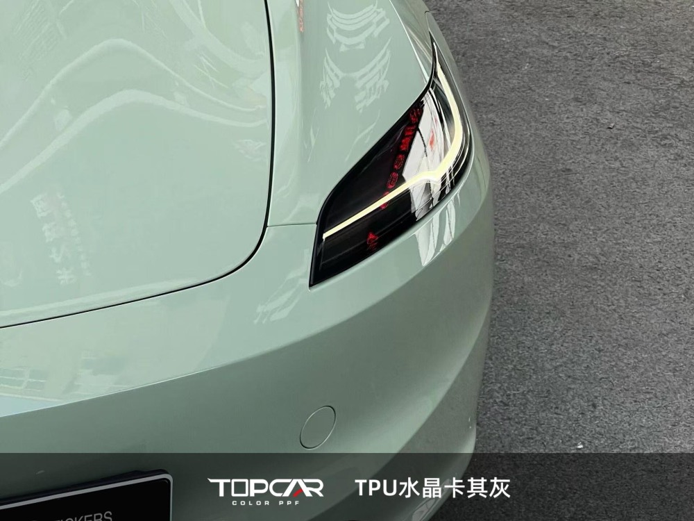 TPU Glossy Crystal Khaki Grey: Elevate Your Car’s Style