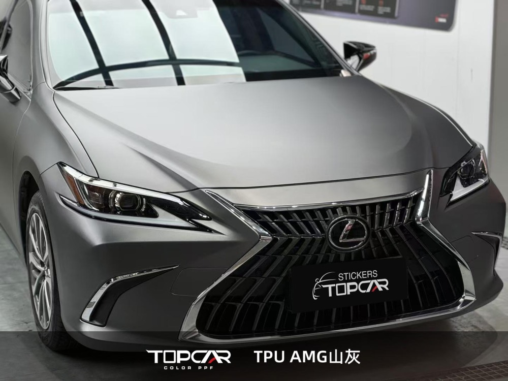 TPU AMG Ash Grey: Premium Gloss Auto Wrap for Standout Rides