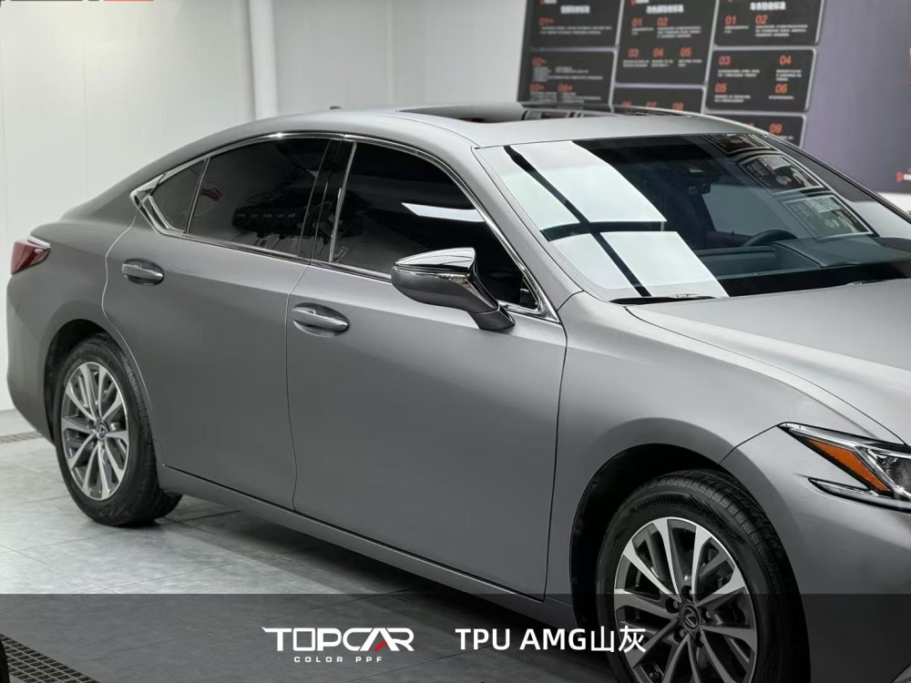 TPU AMG Ash Grey: Premium Gloss Auto Wrap for Standout Rides