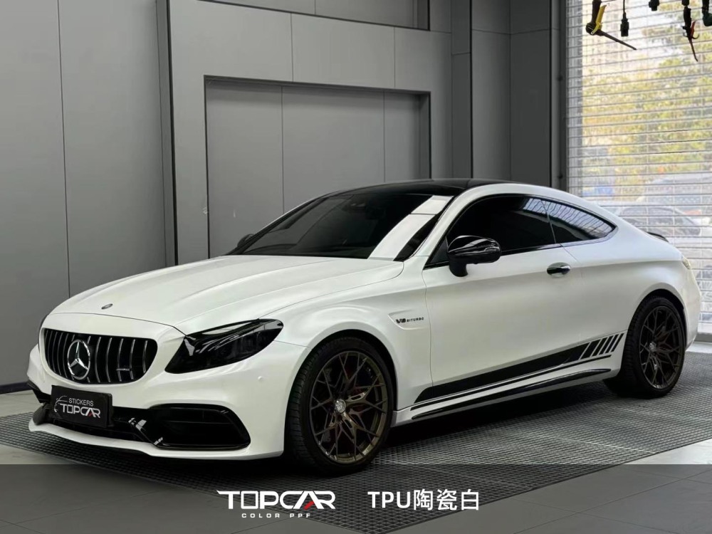 TPU White Satin: Elegant Gloss Auto Wrap for Timeless Style