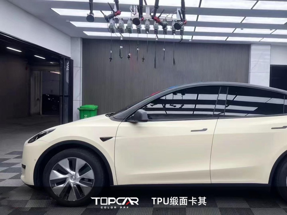 TPU Satin Khaki: Chic Auto Wrap for Timeless Appeal