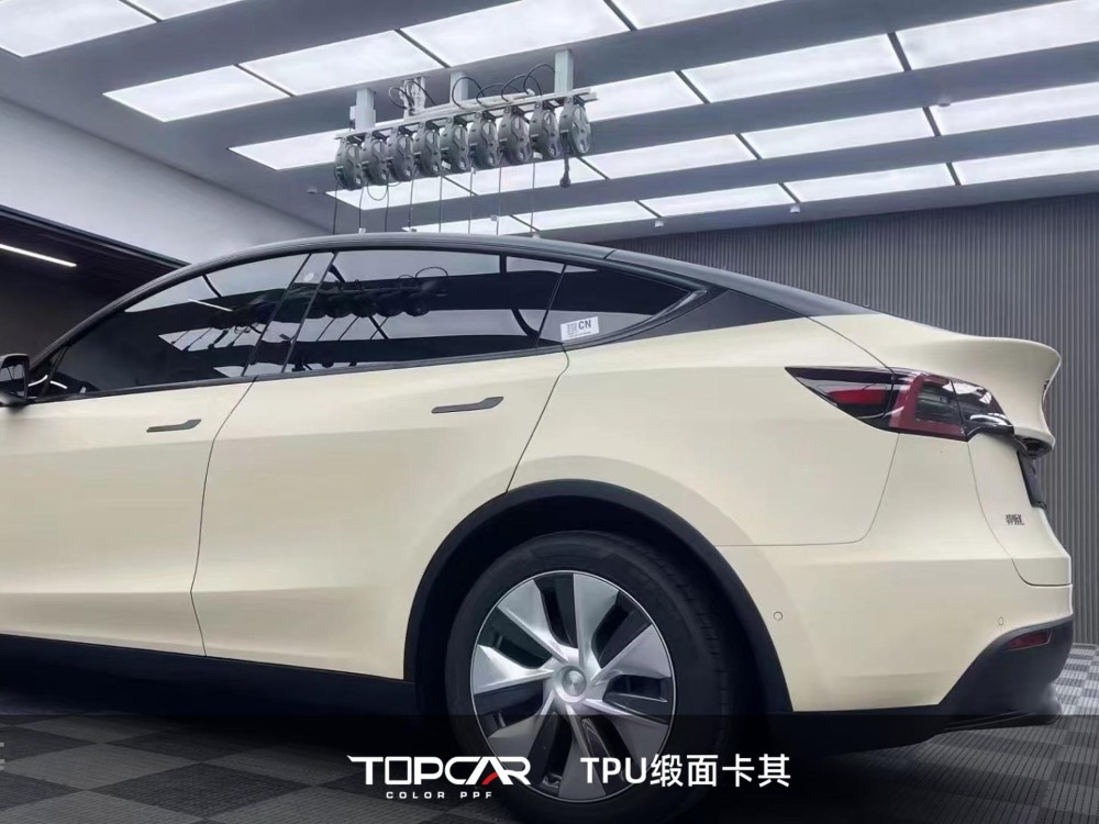 TPU Satin Khaki: Chic Auto Wrap for Timeless Appeal