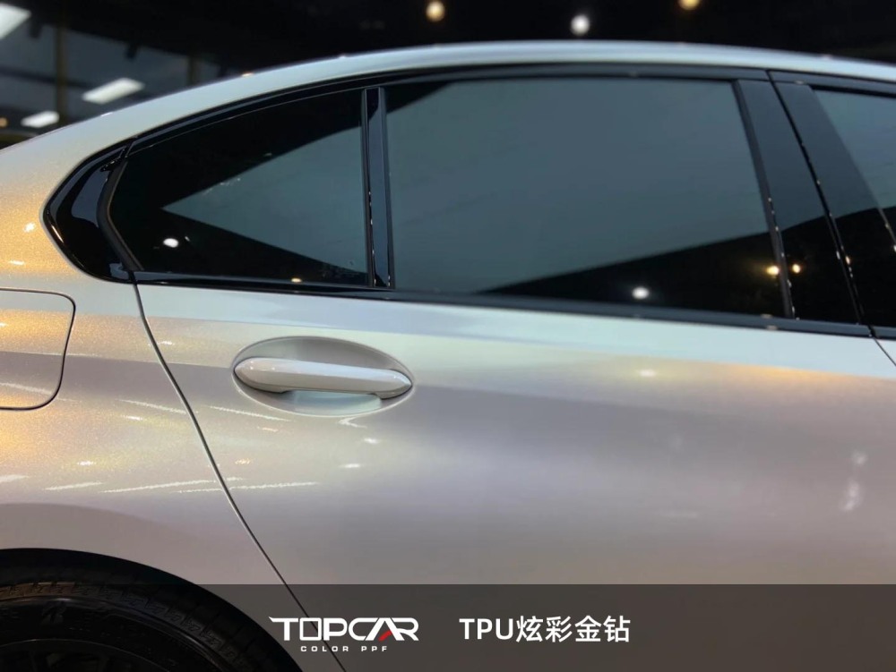 TPU Glitter Gold Diamond: Sparkle - Filled Premium Auto Wrap