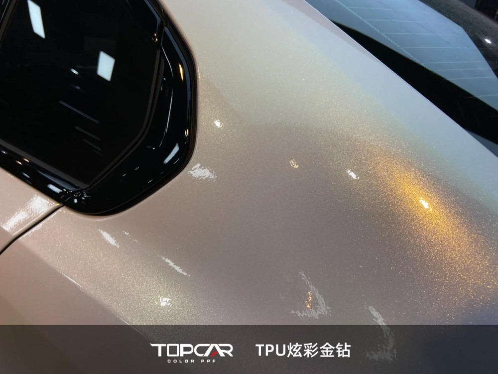 TPU Glitter Gold Diamond: Sparkle - Filled Premium Auto Wrap