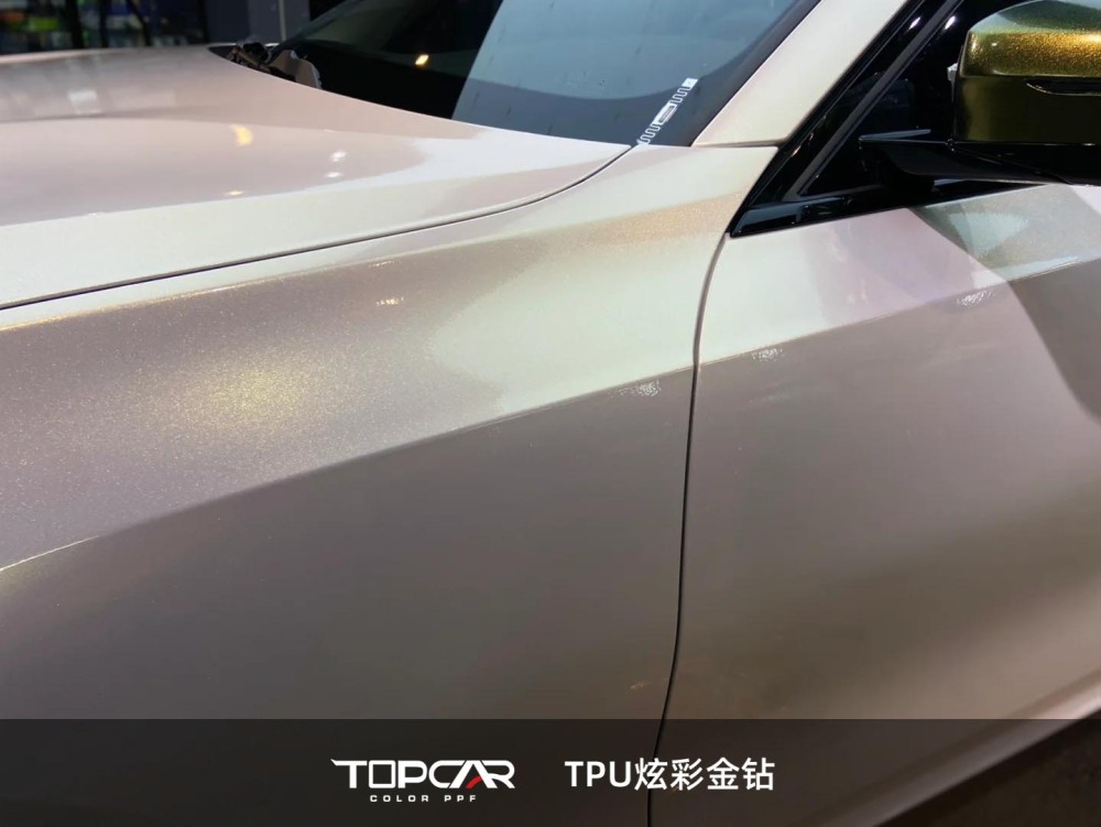 TPU Glitter Gold Diamond: Sparkle - Filled Premium Auto Wrap