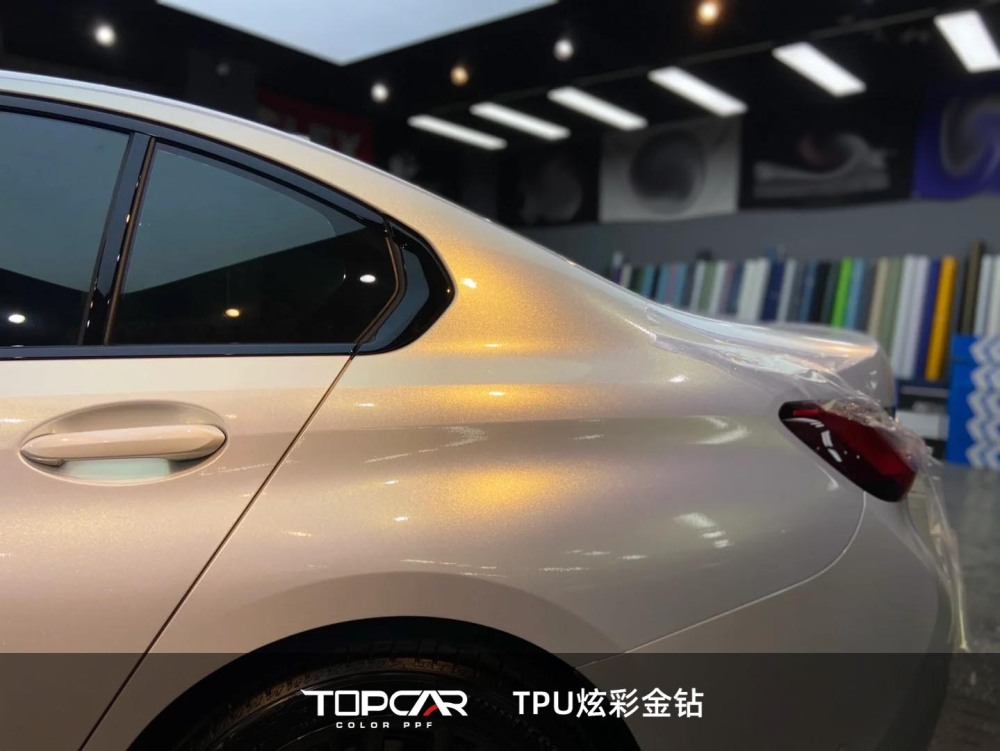 TPU Glitter Gold Diamond: Sparkle - Filled Premium Auto Wrap