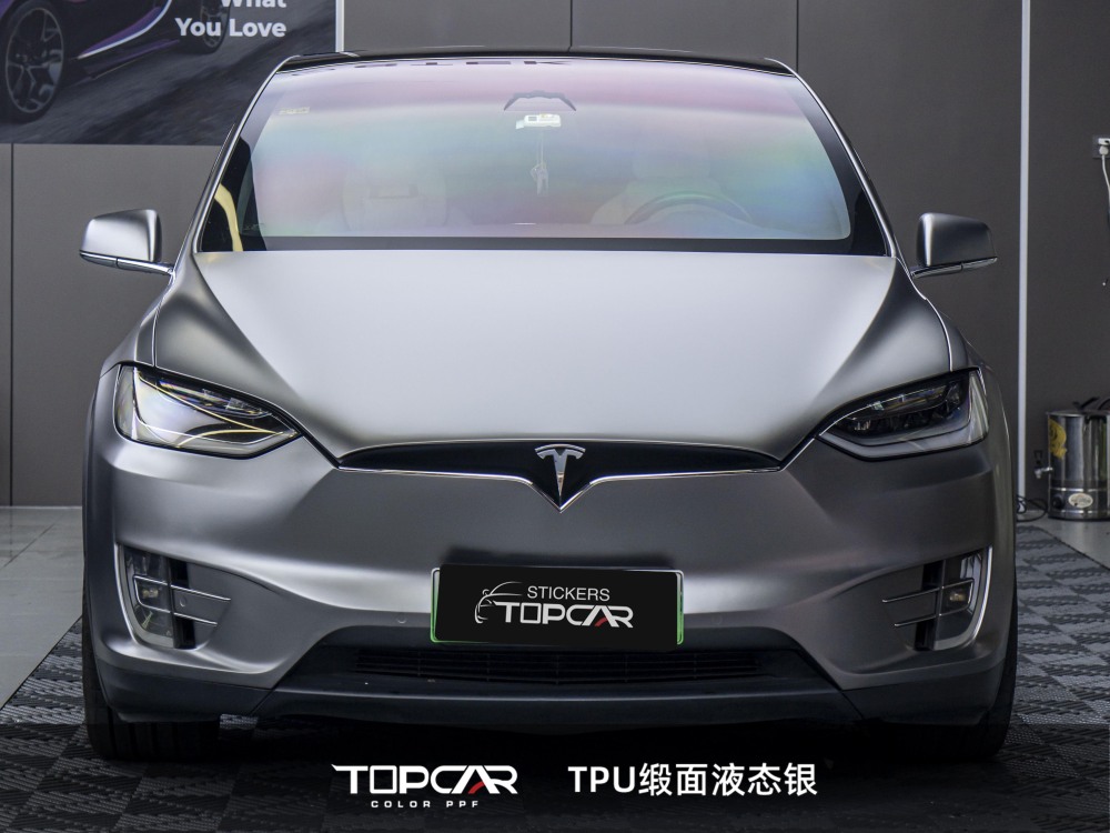 TPU Matte Liquid Metal Space Silver: Futuristic Auto Wrap