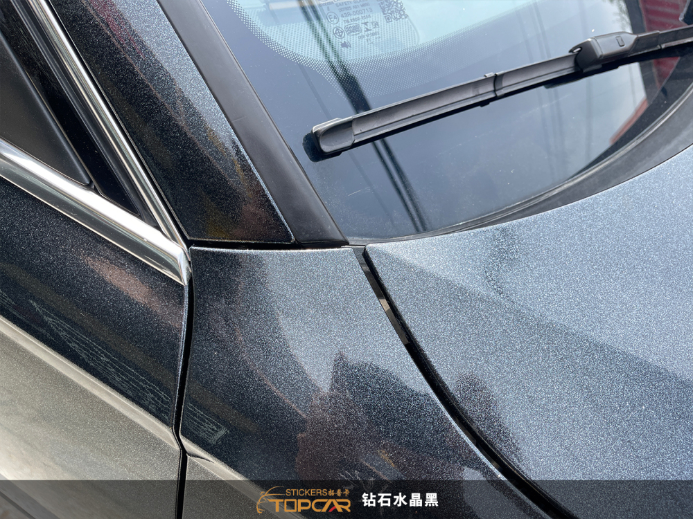 PET Diamond Crystal Black: Luxe Shine for Auto Wraps