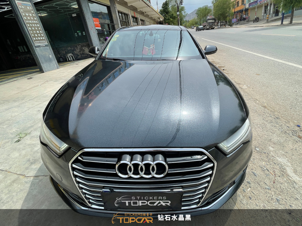 PET Diamond Crystal Black: Luxe Shine for Auto Wraps
