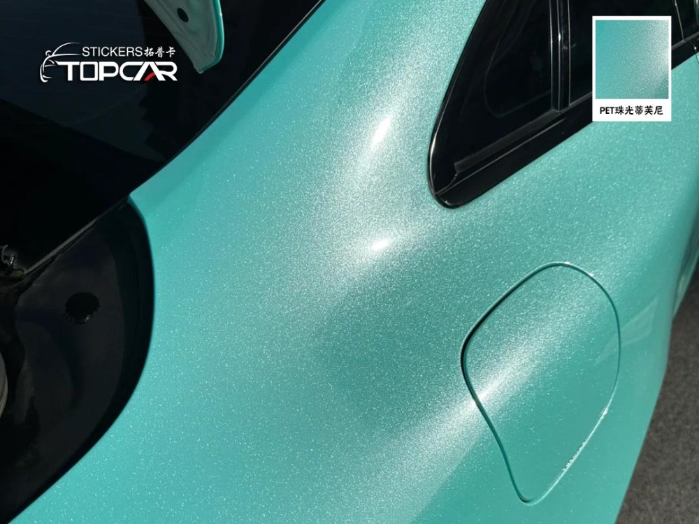 PET Diamond Crystal Tiffany Car Vinyl Wrap Film: Elegant Sparkle for Rides