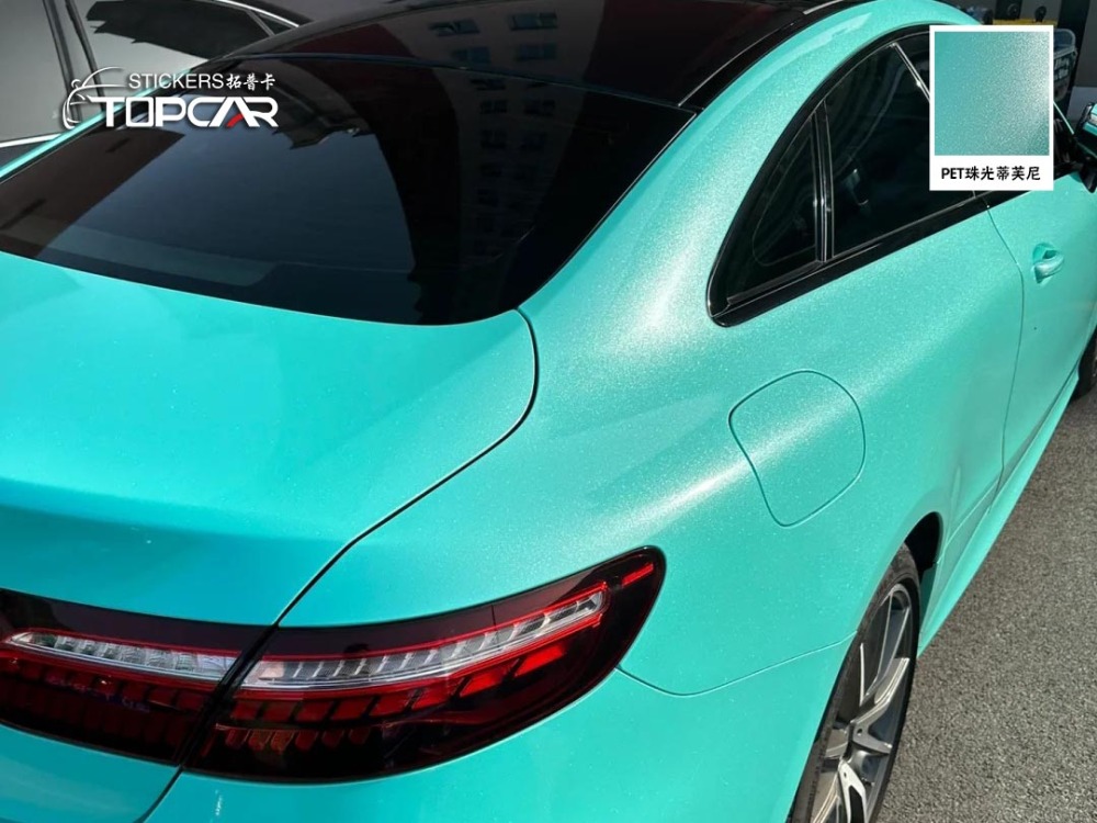 PET Diamond Crystal Tiffany Car Vinyl Wrap Film: Elegant Sparkle for Rides
