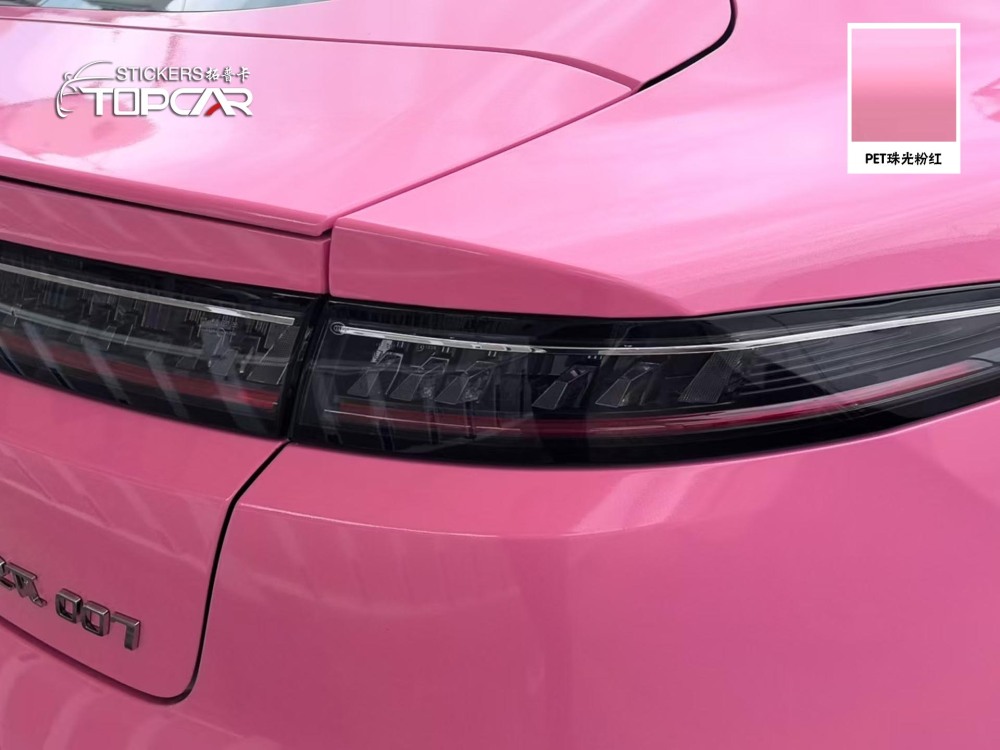 PET Diamond Crystal Pink Car Vinyl Wrap Film: Sparkle for Your Ride