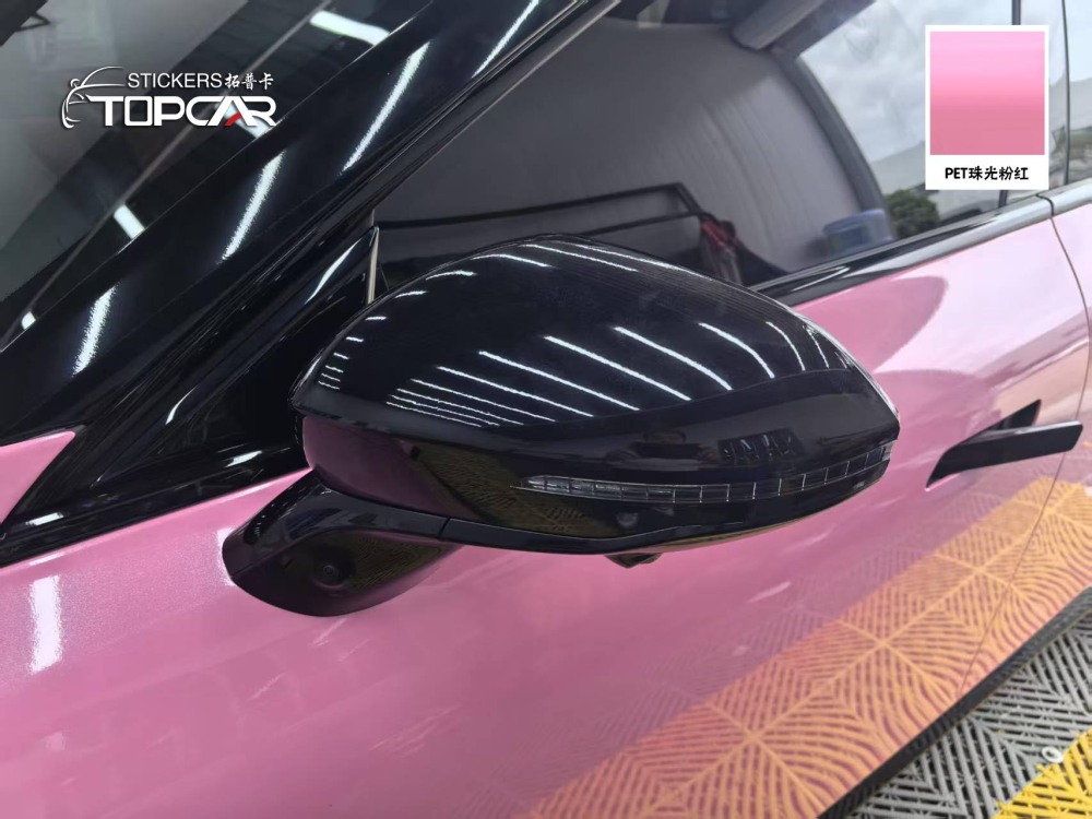 PET Diamond Crystal Pink Car Vinyl Wrap Film: Sparkle for Your Ride