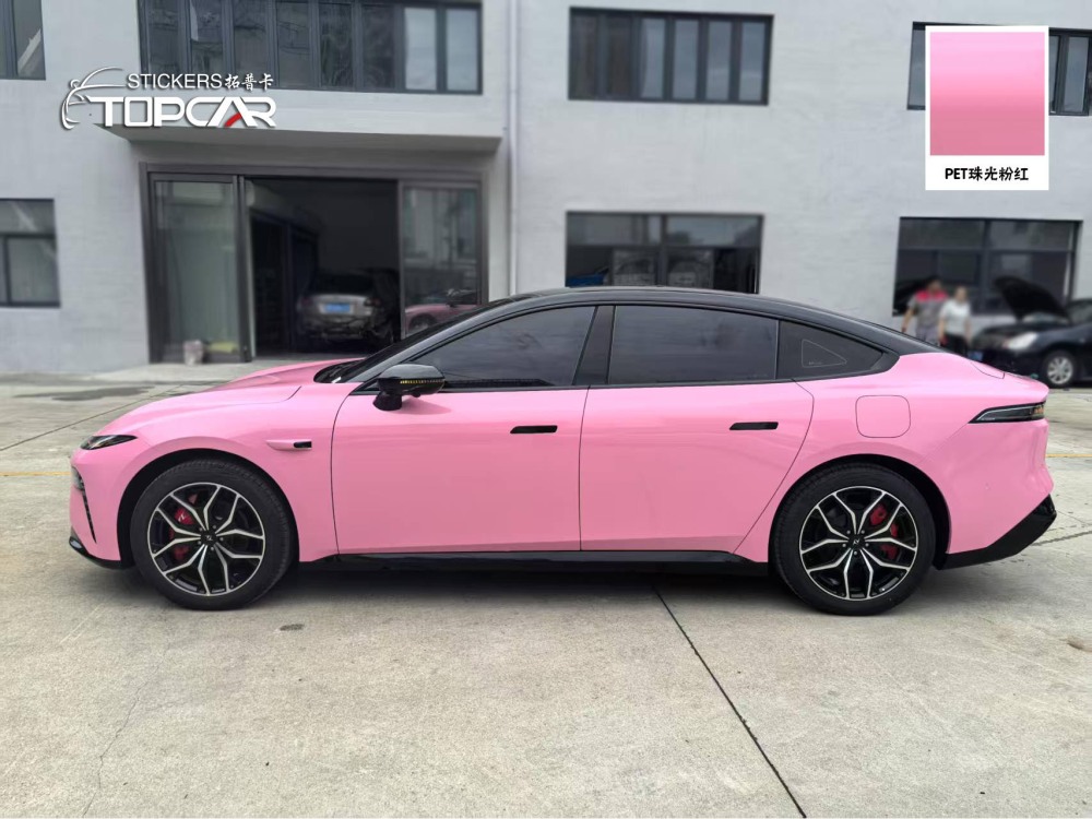 PET Diamond Crystal Pink Car Vinyl Wrap Film: Sparkle for Your Ride