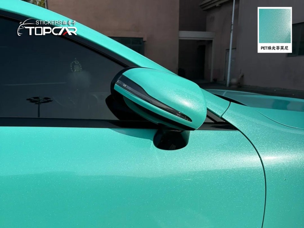 PET Diamond Crystal Tiffany Car Vinyl Wrap Film: Elegant Sparkle for Rides