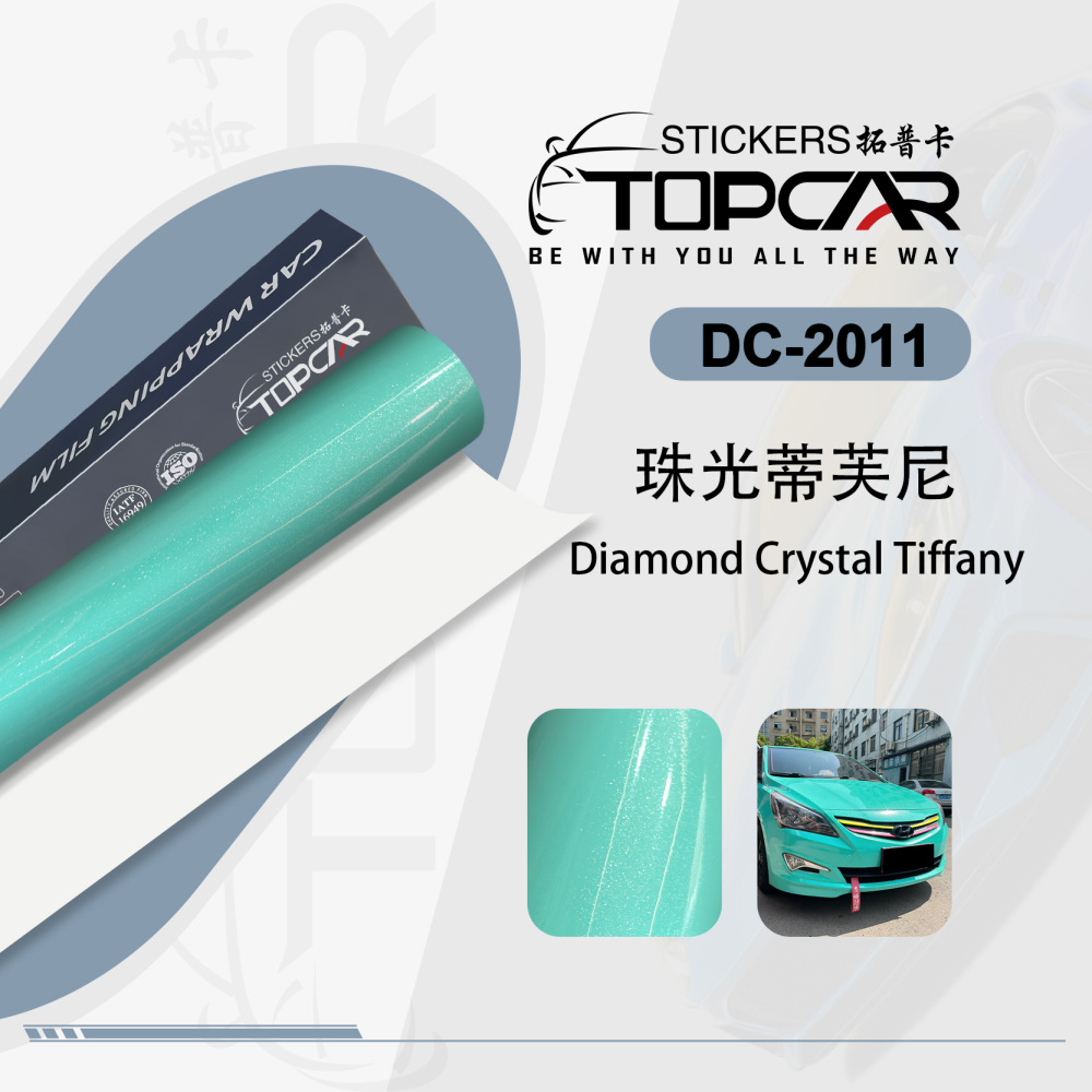 PET Diamond Crystal Tiffany Car Vinyl Wrap Film: Elegant Sparkle for Rides