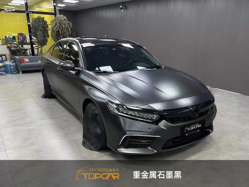 PET Diamond Heavy Metal Graphite Black Car Vinyl Wrap Film