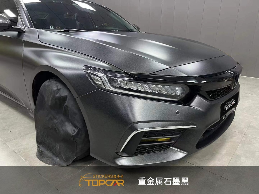 PET Diamond Heavy Metal Graphite Black Car Vinyl Wrap Film