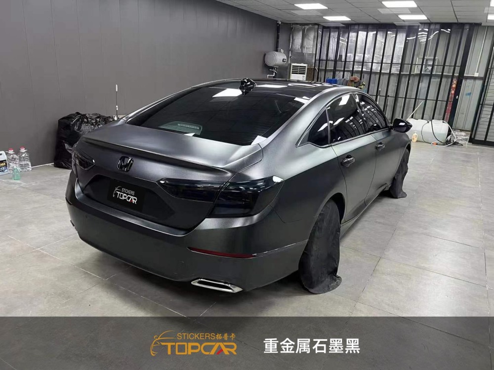 PET Diamond Heavy Metal Graphite Black Car Vinyl Wrap Film