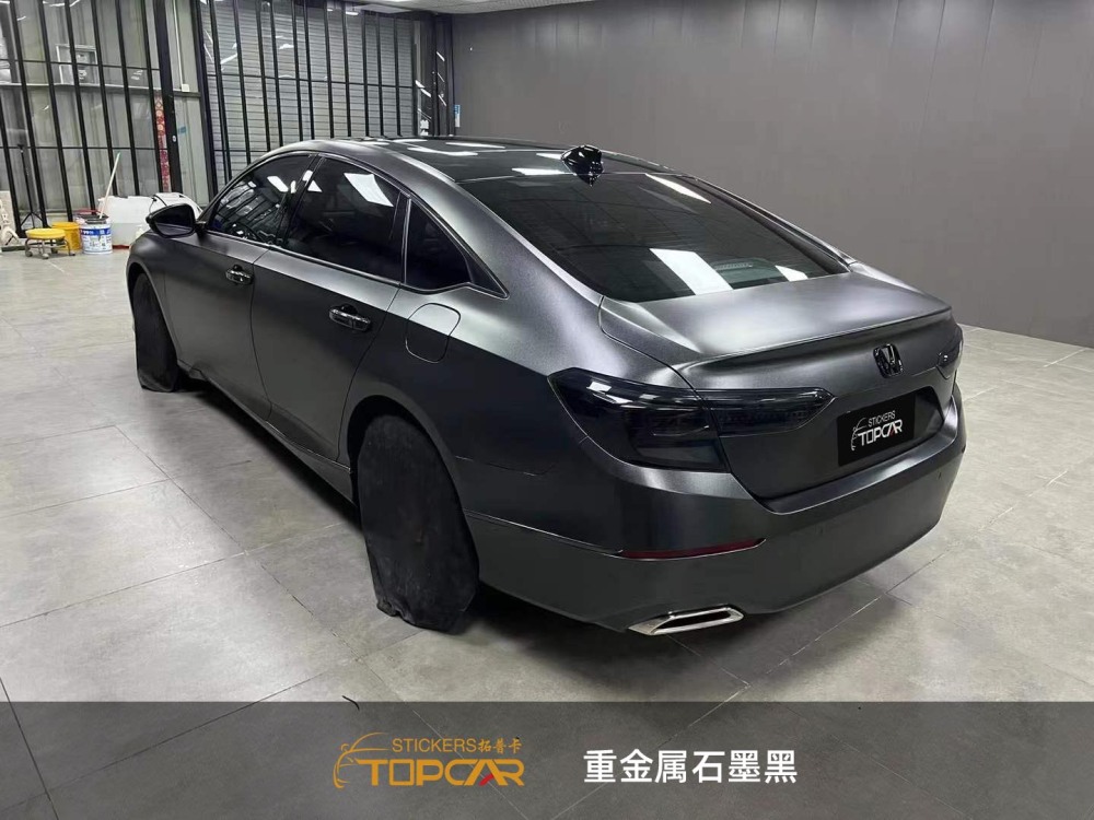 PET Diamond Heavy Metal Graphite Black Car Vinyl Wrap Film