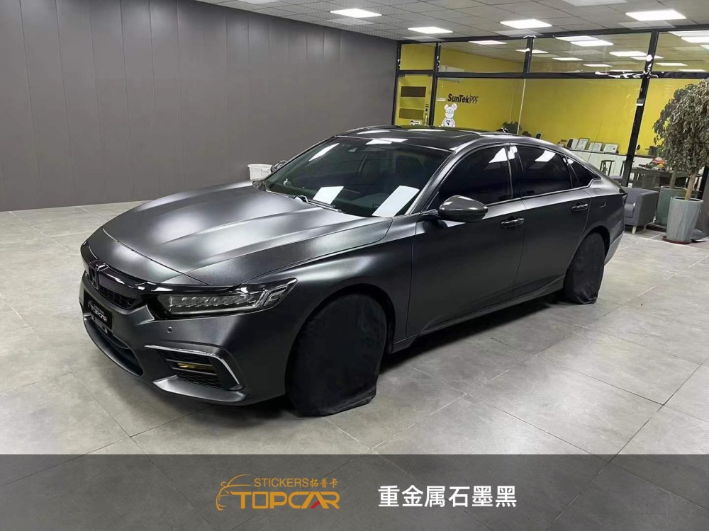 PET Diamond Heavy Metal Graphite Black Car Vinyl Wrap Film