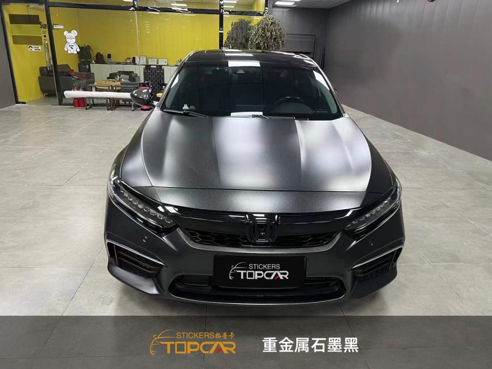 PET Diamond Heavy Metal Graphite Black Car Vinyl Wrap Film
