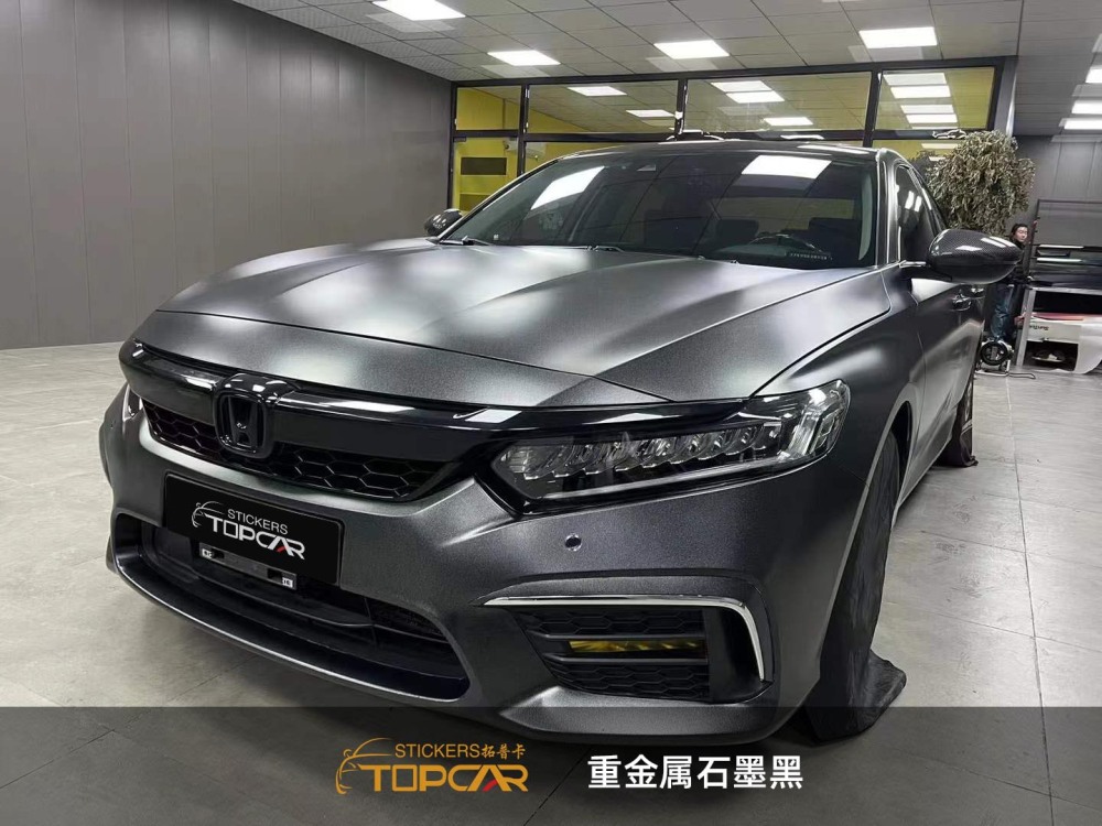 PET Diamond Heavy Metal Graphite Black Car Vinyl Wrap Film