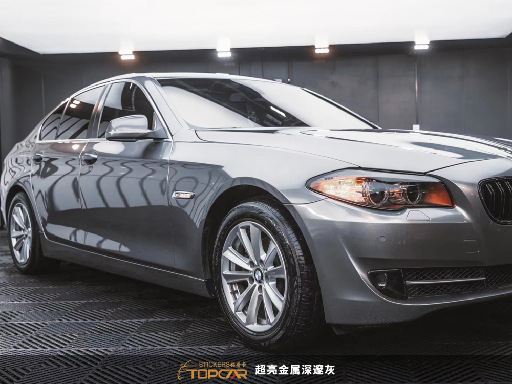 PET Satin Metallic Glossy Gunsmoke Grey Car Vinyl Wrap Film: Sleek Style Meets Durability