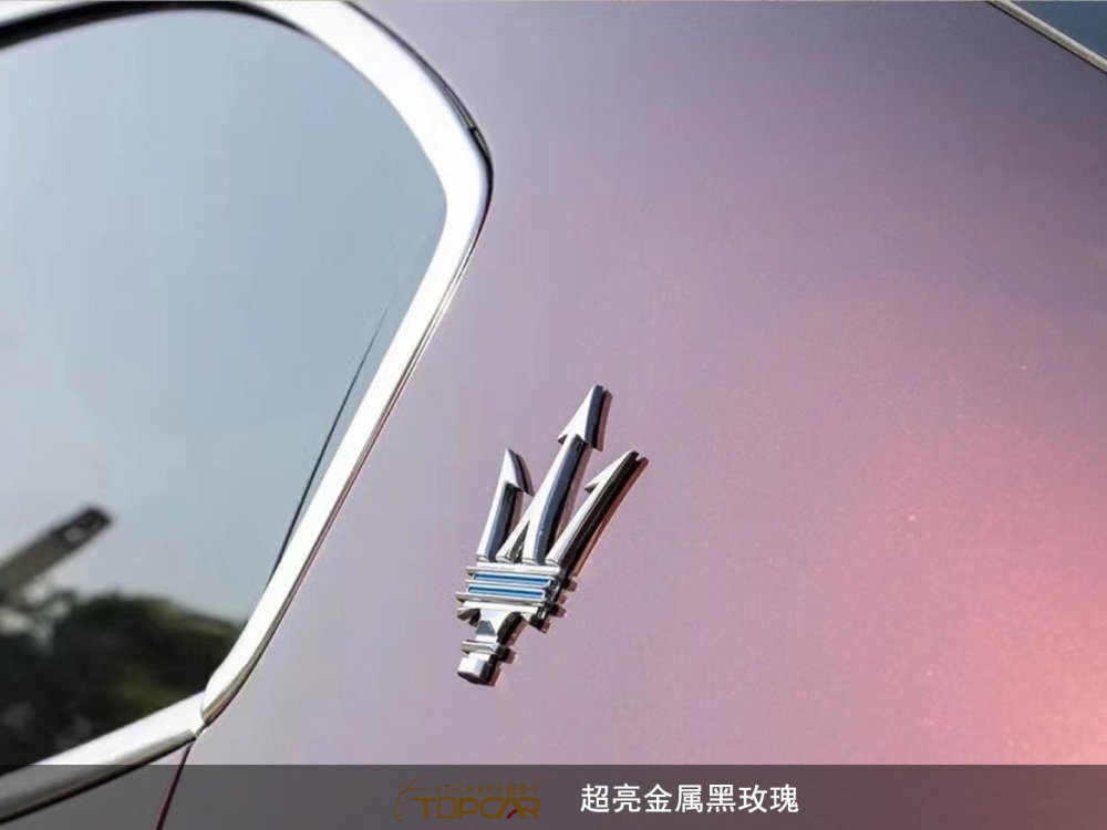 PET Satin Metallic Glossy Black Rose Car Vinyl Wrap Film: Luxe Shine for Rides