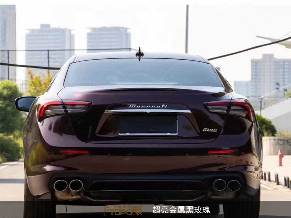 PET Satin Metallic Glossy Black Rose Car Vinyl Wrap Film: Luxe Shine for Rides