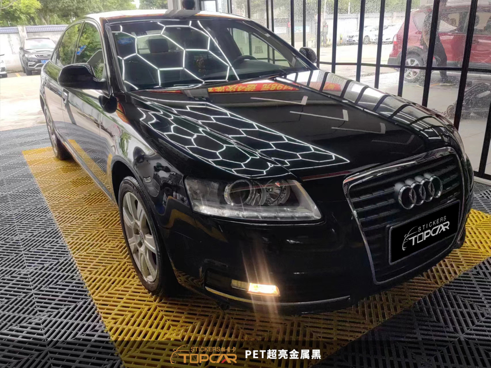 PET Satin Metallic Glossy Black Car Vinyl Wrap Film: Sleek Upgrade for Vinyl Wrap Gloss Car Auto Wrap Elevate your ride with