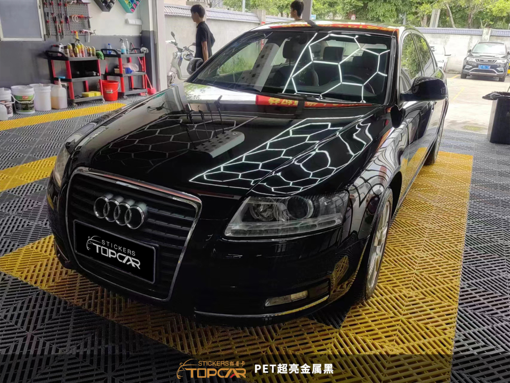 PET Satin Metallic Glossy Black Car Vinyl Wrap Film: Sleek Upgrade for Vinyl Wrap Gloss Car Auto Wrap Elevate your ride with