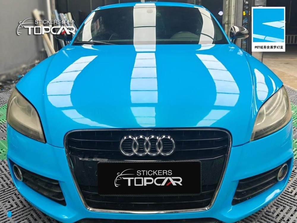 PET Satin Metallic Glossy Magic Blue Car Vinyl Wrap Film – Stand Out vs Vinyl Wrap Gloss Car Auto Wrap