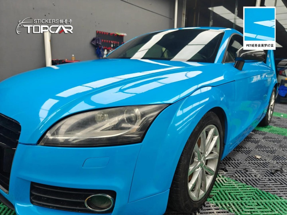 PET Satin Metallic Glossy Magic Blue Car Vinyl Wrap Film – Stand Out vs Vinyl Wrap Gloss Car Auto Wrap