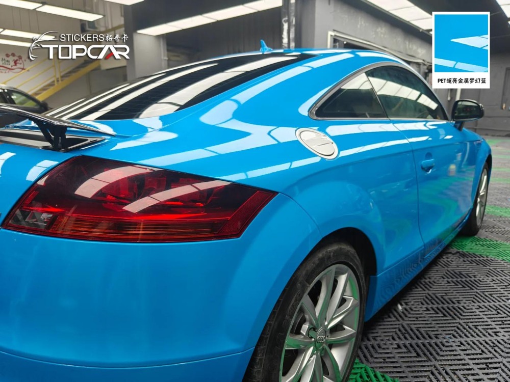 PET Satin Metallic Glossy Magic Blue Car Vinyl Wrap Film – Stand Out vs Vinyl Wrap Gloss Car Auto Wrap