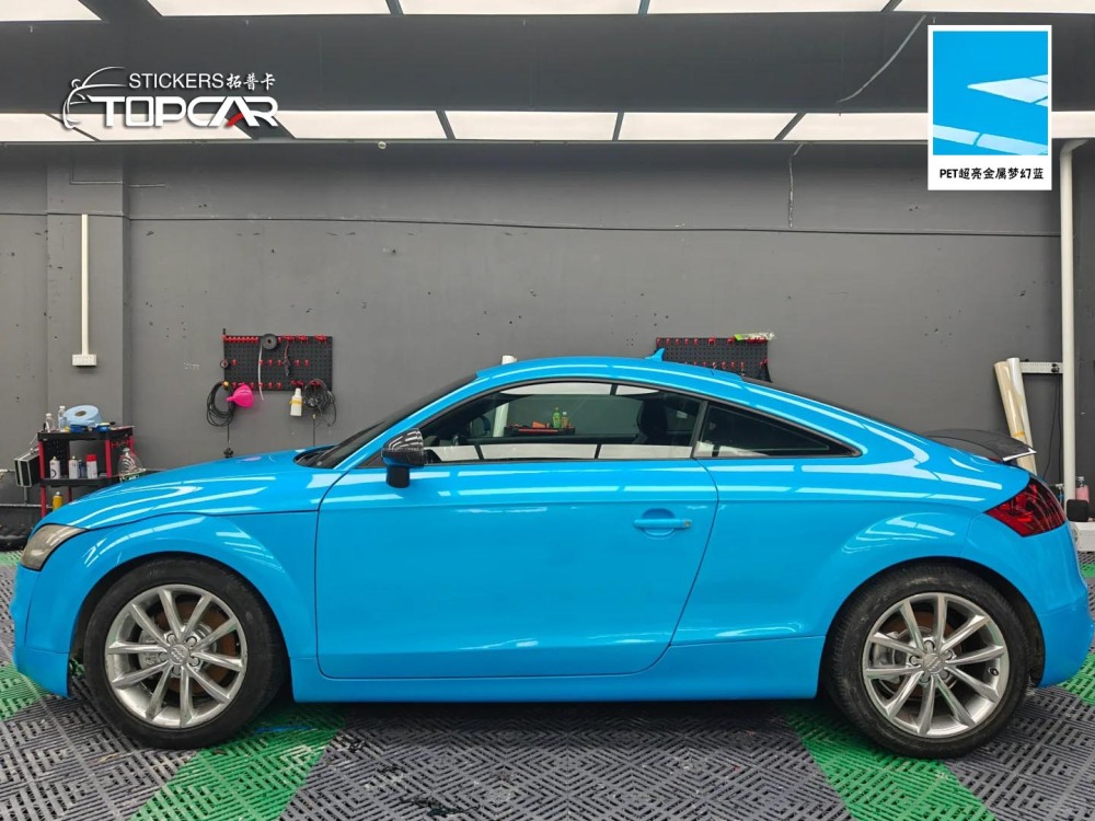 PET Satin Metallic Glossy Magic Blue Car Vinyl Wrap Film – Stand Out vs Vinyl Wrap Gloss Car Auto Wrap