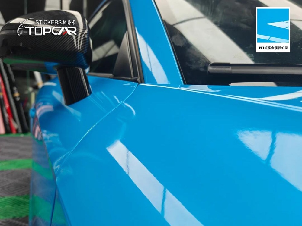PET Satin Metallic Glossy Magic Blue Car Vinyl Wrap Film – Stand Out vs Vinyl Wrap Gloss Car Auto Wrap