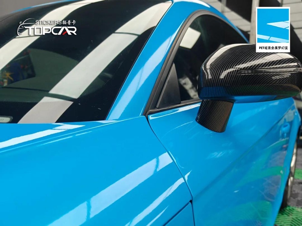 PET Satin Metallic Glossy Magic Blue Car Vinyl Wrap Film – Stand Out vs Vinyl Wrap Gloss Car Auto Wrap