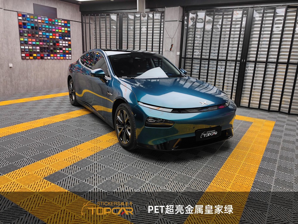 PET Satin Metallic Glossy Royal Green Car Vinyl Wrap Film: Elevate with Luxury