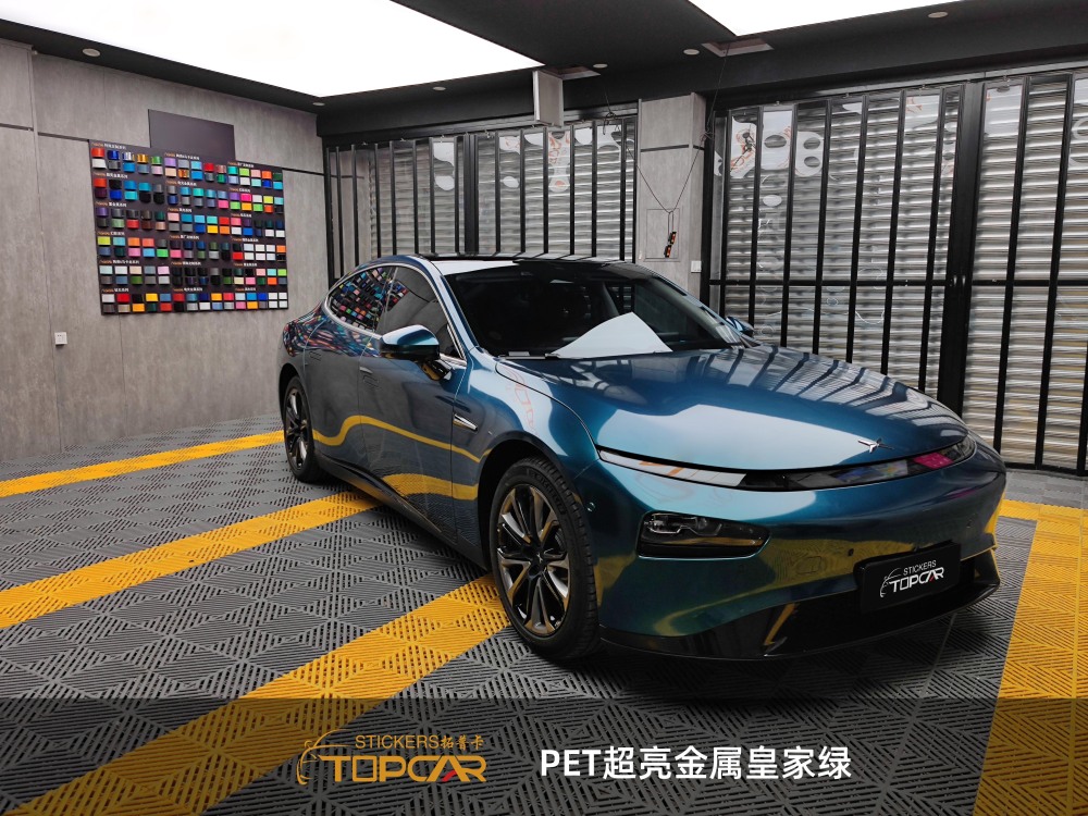 PET Satin Metallic Glossy Royal Green Car Vinyl Wrap Film: Elevate with Luxury