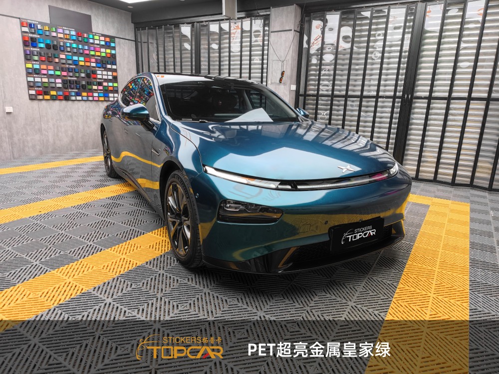 PET Satin Metallic Glossy Royal Green Car Vinyl Wrap Film: Elevate with Luxury