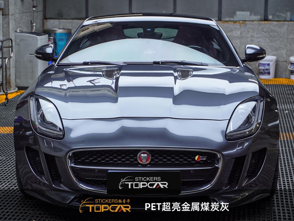 PET Satin Metallic Glossy Coal Grey Car Vinyl Wrap Film: Elevate with Vinyl Wrap Gloss