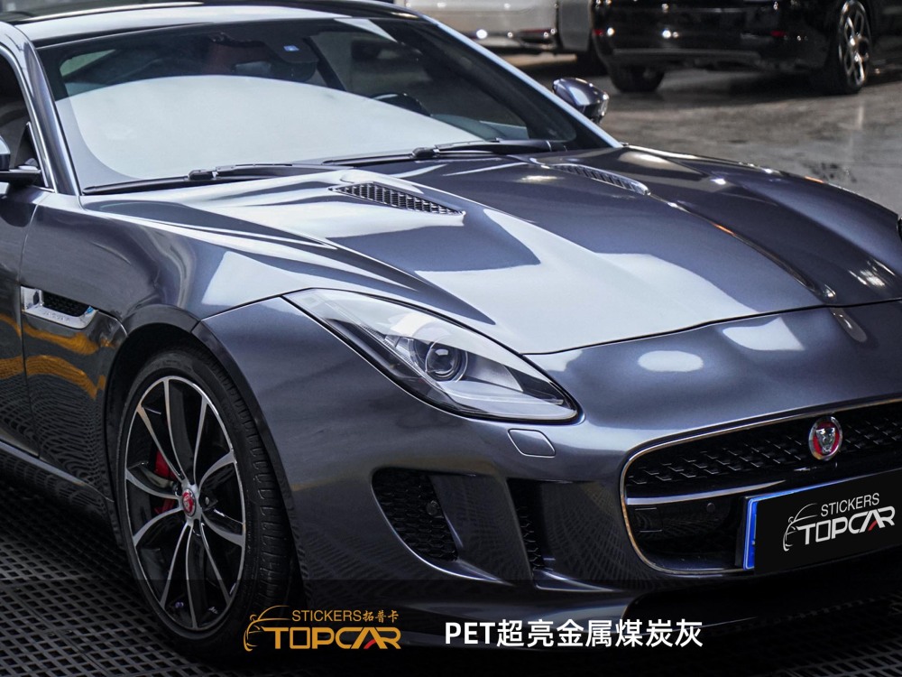 PET Satin Metallic Glossy Coal Grey Car Vinyl Wrap Film: Elevate with Vinyl Wrap Gloss